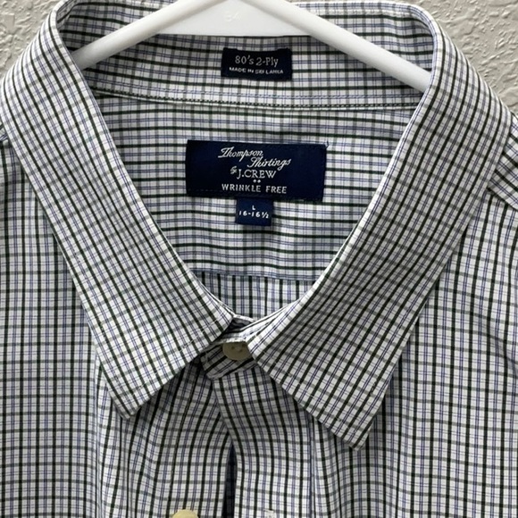 J.Crew Thompson Wrinkle Free Men’s L Dress Shirt - Picture 3 of 5